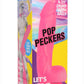 Pop Peckers Dildo with Balls - Pink - 8.25in