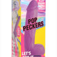 Pop Peckers Dildo with Balls - Purple - 8.25in
