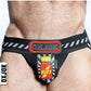 Popper Jock 3d Rubber Huffer Jock - Black/Red - Medium