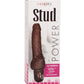 Power Stud Cliterrific Vibrating Dildo - Chocolate