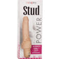Power Stud Cliterrific Vibrating Dildo - Vanilla/White