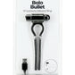 Powerbullet Bolo Bullet Silicone Rechargeable Penis Ring - Black/Silver