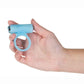 Powerbullet Cosmic Ring Rechargeable Silicone Vibrating Cock Ring - Glow In