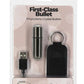 Powerbullet First Class Rechargeable Mini Bullet - Crystal/Gun Metal/Metal