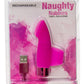 Powerbullet Naughty Nubbies Silicone Rechargeable Finger Massager - Pink