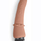 Powercocks Silicone Rechargeable Slim Anal Realistic Vibrator - Caramel - 7in