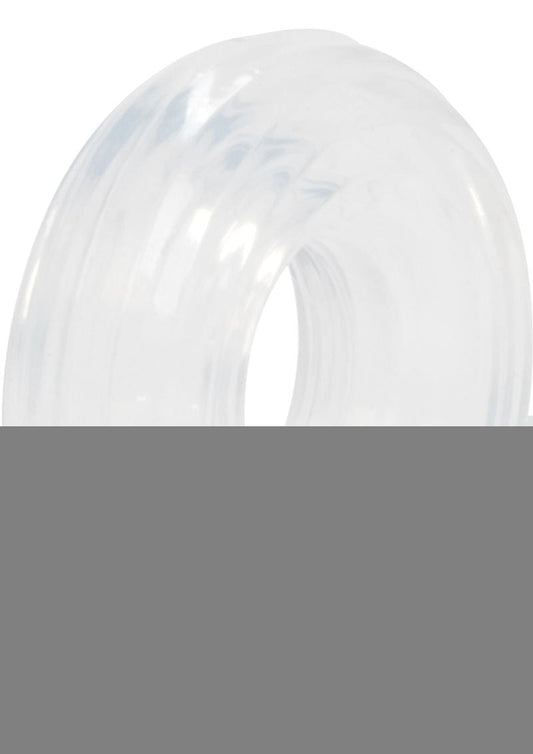 Premium Silicone Cock Ring - Clear - Medium