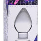 Prisms Molten Wide Glass Butt Plug - Clear