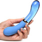 Prisms Vibra-Glass 10x Bleu Dual End G-Spot Rechargeable Silicone/Glass Vibrating Dildo