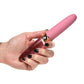 Prisms Vibra-Glass 10x Rose Dual End Rechargeable Silicone/Glass Vibrating Dildo