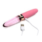 Prisms Vibra-Glass 10x Rose Dual End Rechargeable Silicone/Glass Vibrating Dildo