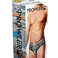 Prowler Comic Book Brief - Gray/Grey/Multicolor - Small
