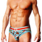 Prowler Gaywatch Bears Brief - Blue/Orange - Large