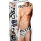 Prowler Leather Pride Open Brief - Black/White - Small