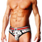 Prowler Puppie Print Brief - Black/White - Large