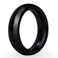 Prowler Red Aluminum Cock Ring - Black/Metal - 40mm