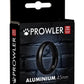 Prowler Red Aluminum Cock Ring - Black/Metal - 45mm