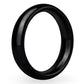 Prowler Red Aluminum Cock Ring - Black/Metal - 50mm