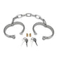 Prowler Red Heavy Duty Metal Handcuffs - Stainless - Silver/Steel