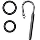 Prowler Red Stainless Steel Urethral Plug and Ring