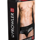 Prowler Red Wetlook Ass-Less Brief - Black - Large