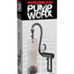 Pump Worx Pistol Grip Power Penis Pump - Black/Clear/Smoke