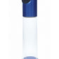 Pumped Automatic Waterproof Rechargeable Silicone Penis Pump - Blue/Metal