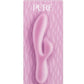 Pure Dawn Rechargeable Silicone Rabbit Vibrator - Pink