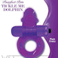 Purrfect Pets Tickle Me Dolphin Silicone Stimulator with Vibrating Bullet - Purple
