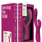 Quinn Rechargeable Silicone Rabbit Vibrator - Burgundy/Red