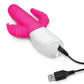 Rabbit Essential Silicone Rechargeable Double Penetration Rabbit Vibrator