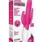 Rabbit Essential Silicone Rechargeable Double Penetration Rabbit Vibrator - Hot Pink/Pink