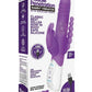 Rabbit Essential Silicone Rechargeable Double Penetration Rabbit Vibrator - Purple