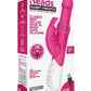 Rabbit Essentials Silicone Rechargeable Beads Rabbit Vibrator - Hot Pink/Pink