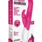 Rabbit Essentials Silicone Rechargeable G-Spot Rabbit Vibrator - Hot Pink/Pink