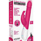 Rabbit Essentials Silicone Rechargeable G-Spot Thrusting Rabbit Vibrator - Hot Pink/Pink