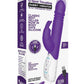 Rabbit Essentials Silicone Rechargeable G-Spot Thrusting Rabbit Vibrator - Purple