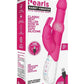 Rabbit Essentials Silicone Rechargeable Pearls Rabbit Vibrator - Hot Pink/Pink