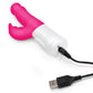 Rabbit Essentials Silicone Rechargeable Slim Shaft Rabbit Vibrator