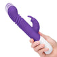 Rabbit Essentials Silicone Rechargeable Slim Shaft Thrusting G-Spot Rabbit Vibrator