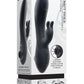 Rabbit Hole Rechargeable Silicone Triple Vibrator - Black