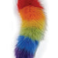 Rainbow Foxy Tail Pleasure Stainless Steel Plug