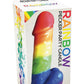 Rainbow Pecker Party Candle - Multicolor - 7.5 Inch