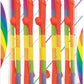 Rainbow Pecker Straws - Multicolor - 10 Each Per Pack
