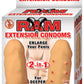 Ram Extension Condoms Latex Extender Sleeves - Vanilla - 2 Per Box