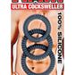 Ram Ultra Cocksweller Silicone Cock Rings - Black