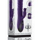 Rascally Rabbit Rechargeable Silicone Thrusting Rotating Vibrator - Purple
