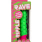 Rave Ripple Rechargeable Silicone Vibrator - Green/Pink