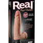 Real Feel Deluxe No. 4 Wallbanger Vibrating Dildo with Balls - Flesh/Vanilla - 7.5in