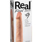 Real Feel Lifelike Toyz No. 9 Realistic Vibrating Dildo - Vanilla - 9in